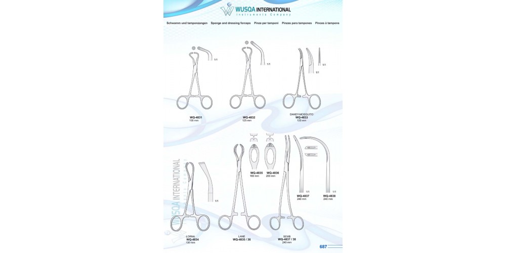 Sponge and Dressing Forceps